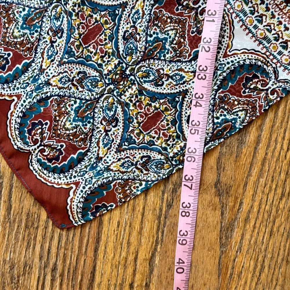 INC Halter Paisley Handkerchief Hem Dress Lined International Concepts Summer 6 - Picture 12 of 13